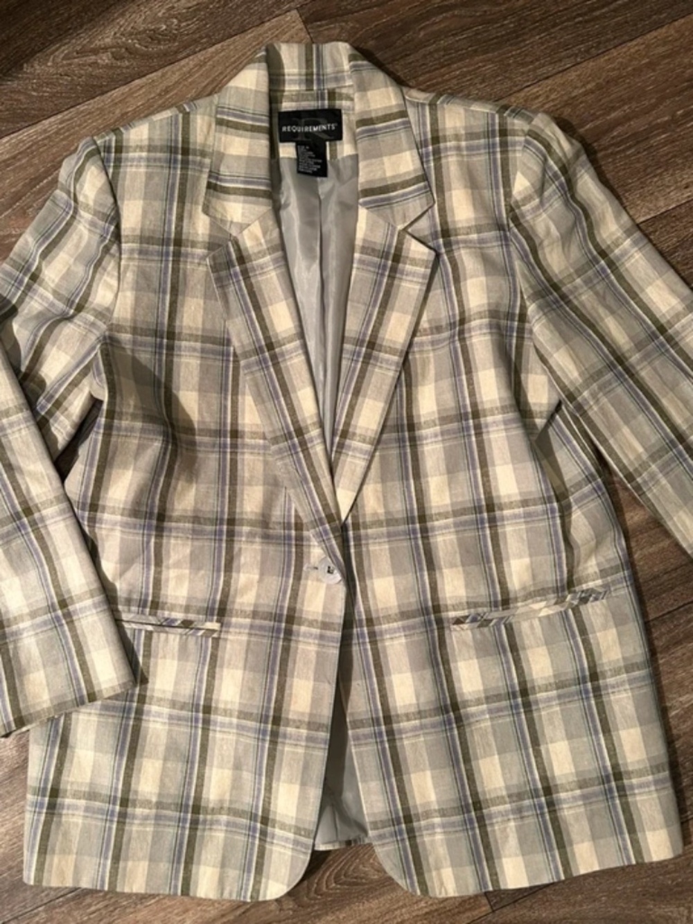 Requirements Size 10 Rayon Linen Blend Blazer
